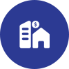 An icon of a house and money illustration